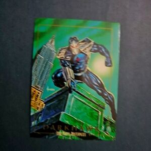 1992 Marvel Masterpiece Dark Hawk error cut.